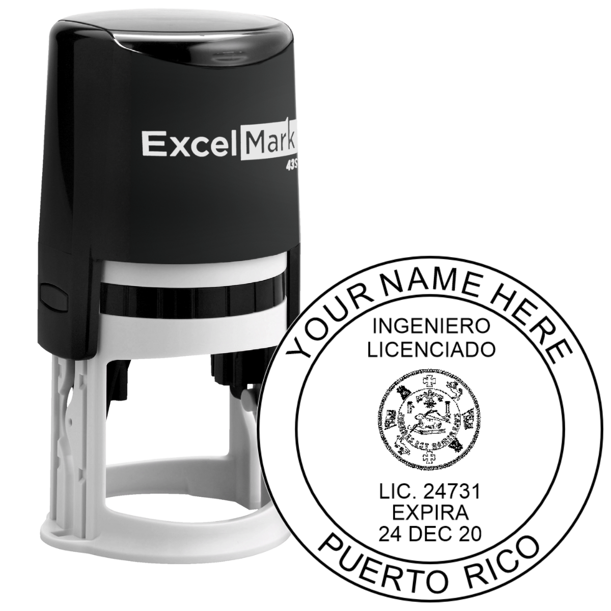 Puerto Rico Engineer Seal Stamp | Schwaab, Inc