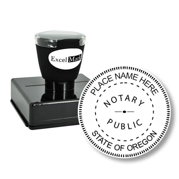 Round Pre-Inked Oregon Notary Stamp